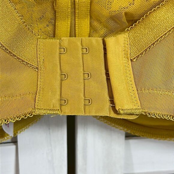 next Lizzie Bra Size 32G Mustard Yellow Lace - Picture 8 of 14